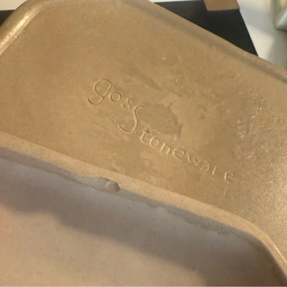 Stoneware Vintage Covered Baking Dish Spices Savory and Anise Signed